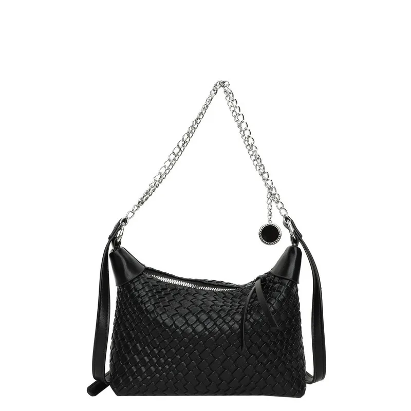 This Year's Popular Woven Bags For Women In 2023, New Autumn Fashion Texture, Niche, Versatile Chain Underarm Crossbody Bag