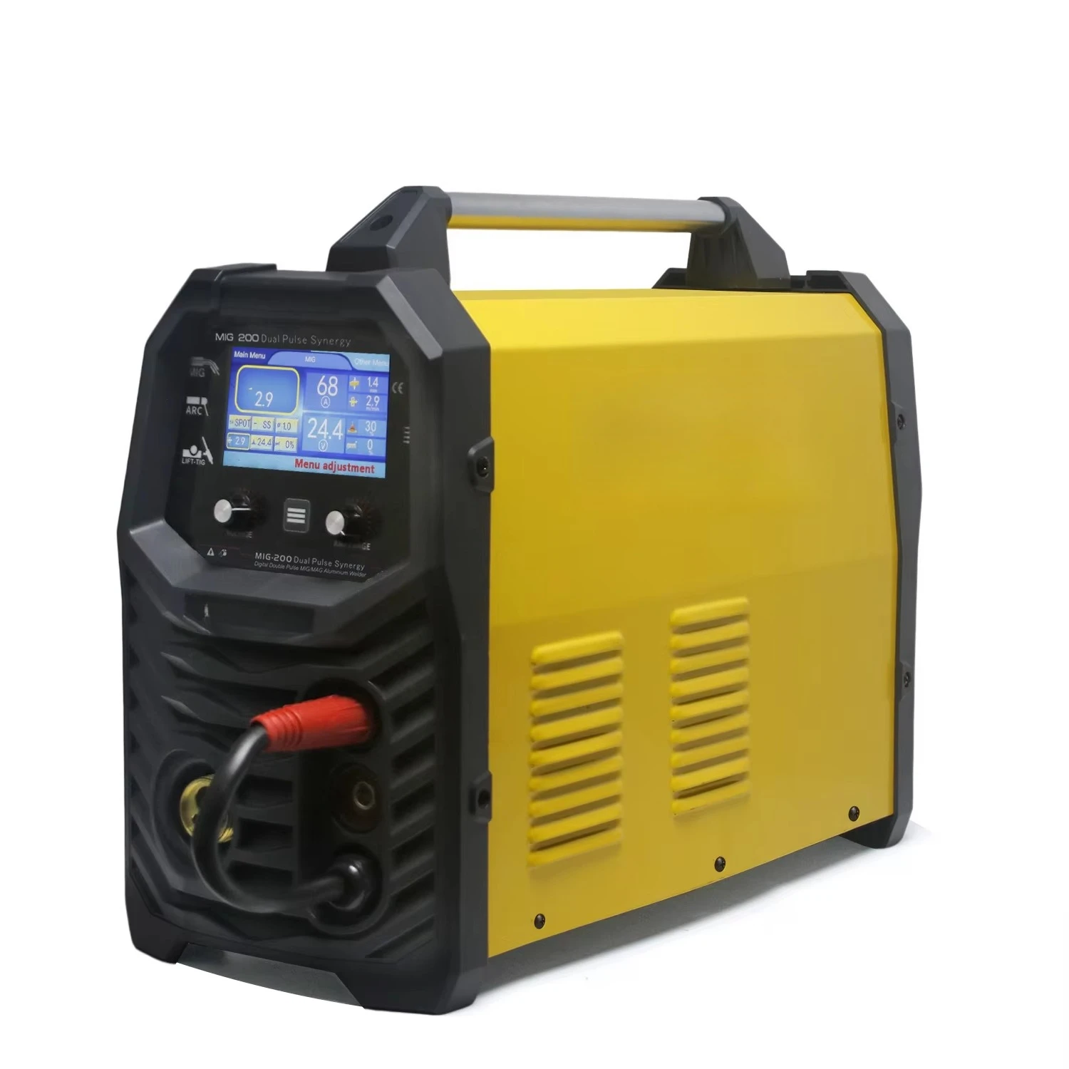 MIG-200 LED Display Double Pulse Mig Weld MIG ARC LIFT TIG 3 in 1 Aluminium Welding Machine