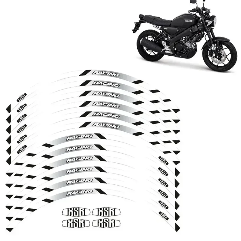 For Yamaha XSR 125 155 700 900 Motorcycle Motor Parts Contour Wheel Decoration Decal Sticker - A