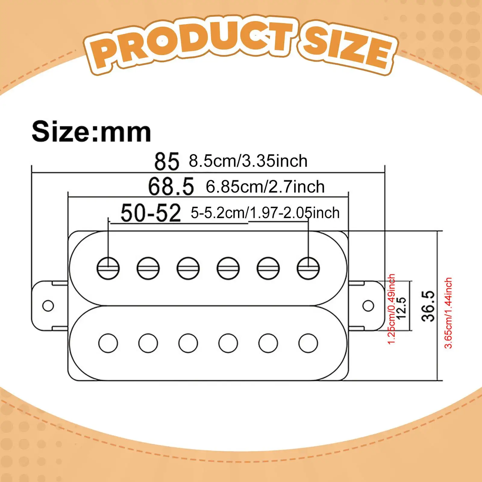 Electric Guitar Pickup High Quality Humbucker Coil Split Feature for Customization and Sound Improvement
