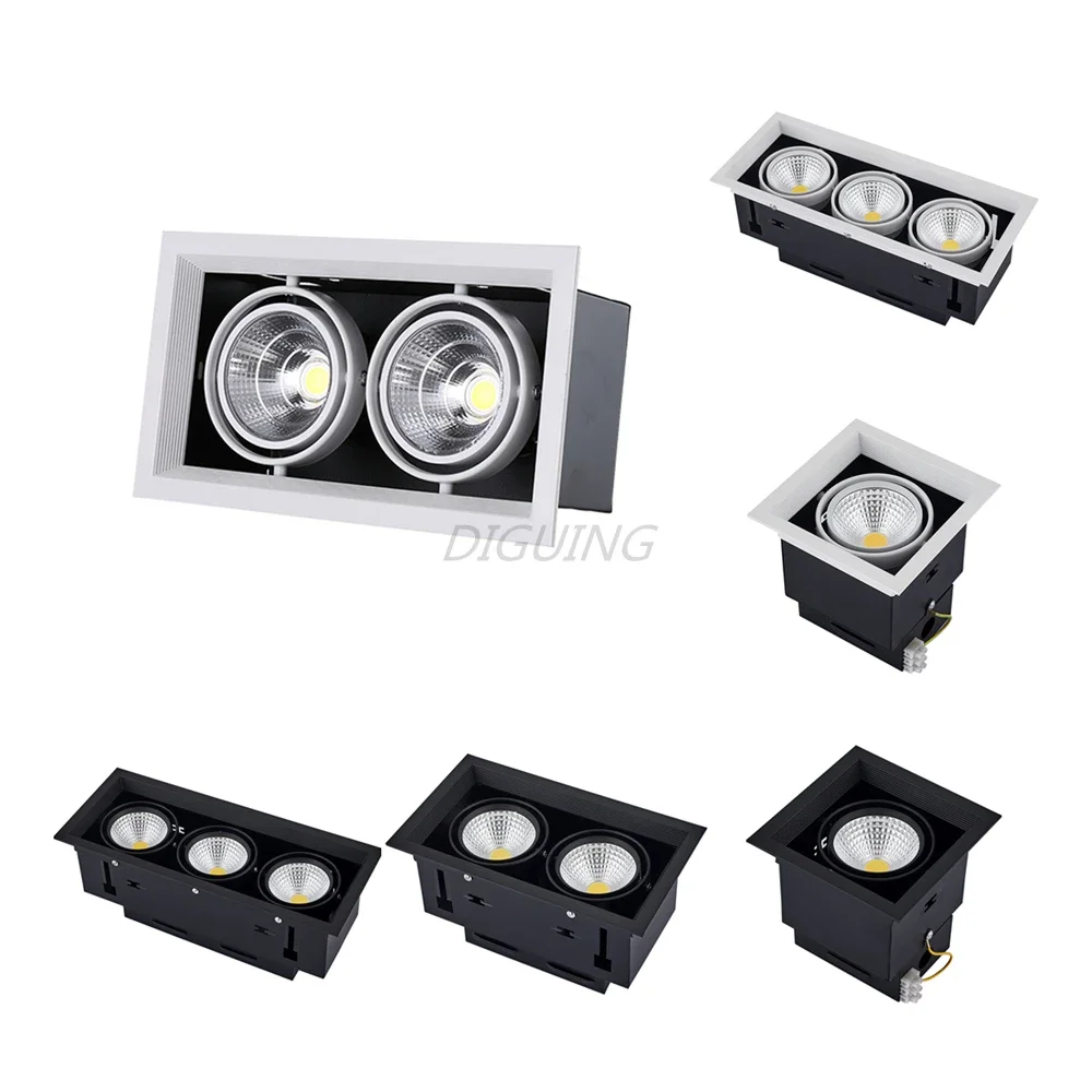 

Светодиодный потолочный светильник с регулируемой яркостью, встраиваемый для внутреннего освещения, украшения дома, гостиной, кухни, магазина одежды, светодиодный потолочный прожектор COB