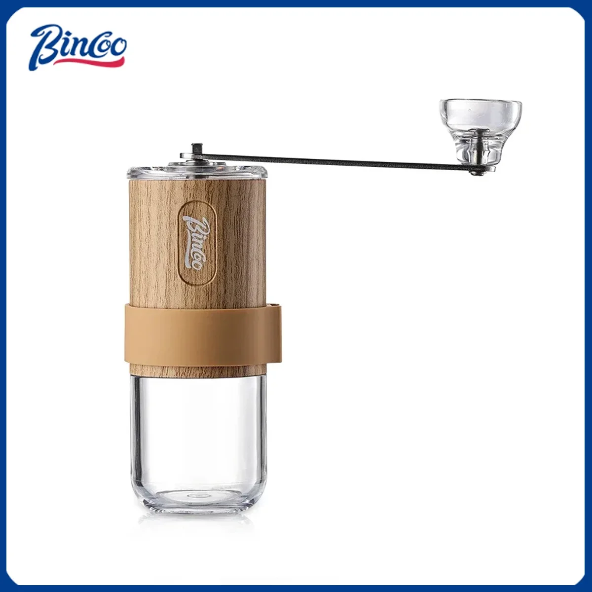 

Ручная кофемолка Bincoo с регулировкой из нержавеющей стали, конические заусенцы, портативная ручная мельница для эспрессо-бариста для домашнего пивоварения