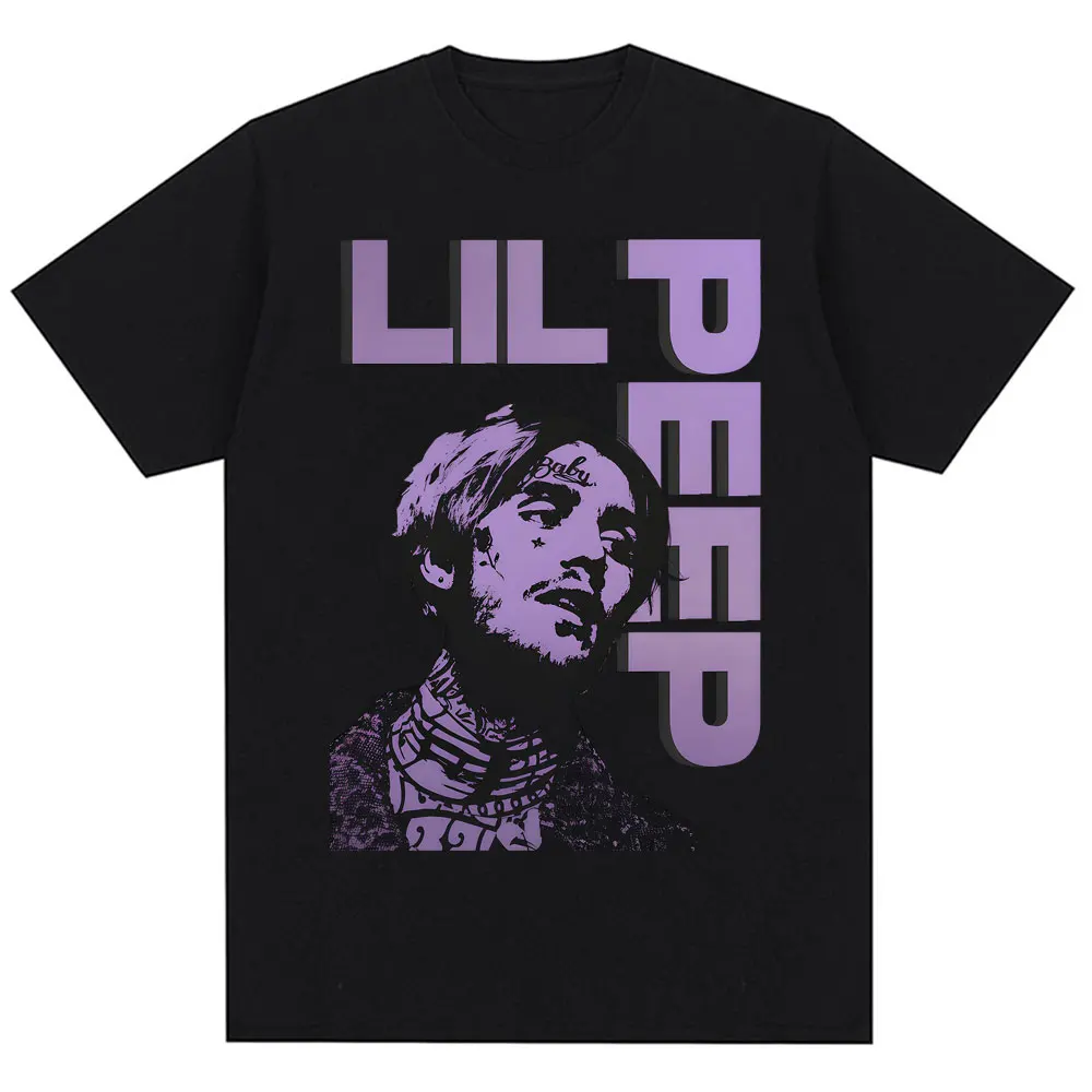 Rapper Lil Peep Come Over When You're Sober Album Tshirt Men Women Fashion Hip Hop Vintage T-shirt Oversized Cotton Fans T Shirt