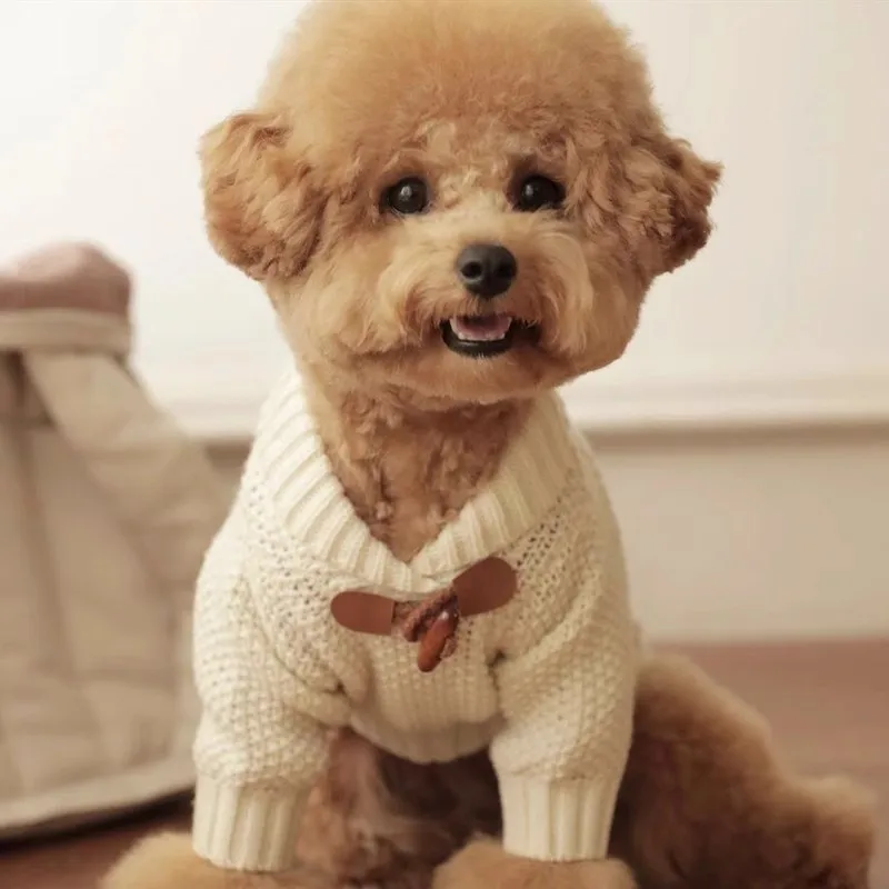 Warm Knitted Sweater for Dogs, Winter Cardigan, Coat for Chihuahua, Bichon, Yorkie, Cat Jacket, Puppy Costume, Classics