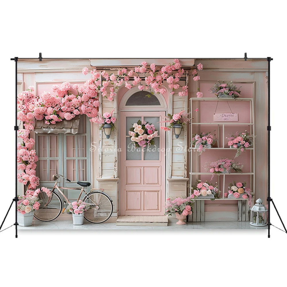 Toile De Fond 1er Anniversaire Princesse Rose 2.2x1.5m - Joyeux Anniversaire Bébé Fille, Fond Photo Studio Avezano