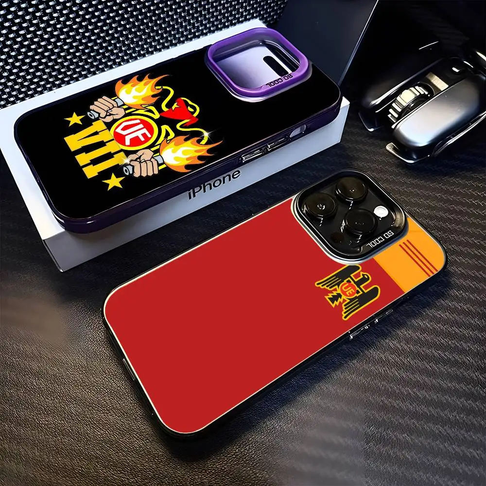 

Football U-Union E-Espanola Phone Case For iPhone17,16,15,14,13,12,11 Plus,Pro Max Purple Matte Shockproof Cover