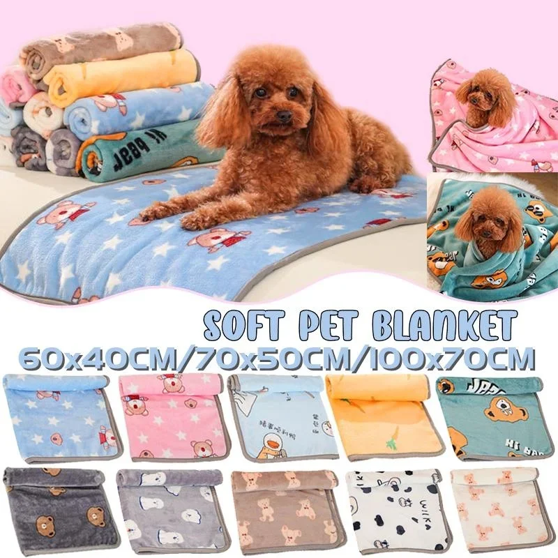 

Soft Fluffy Pet Blanket Winter Warm Dog Blanket Cute Pet Bed Sheet Warm and Comfortable Cat and Dog Cushion Blanket Pet Supplies