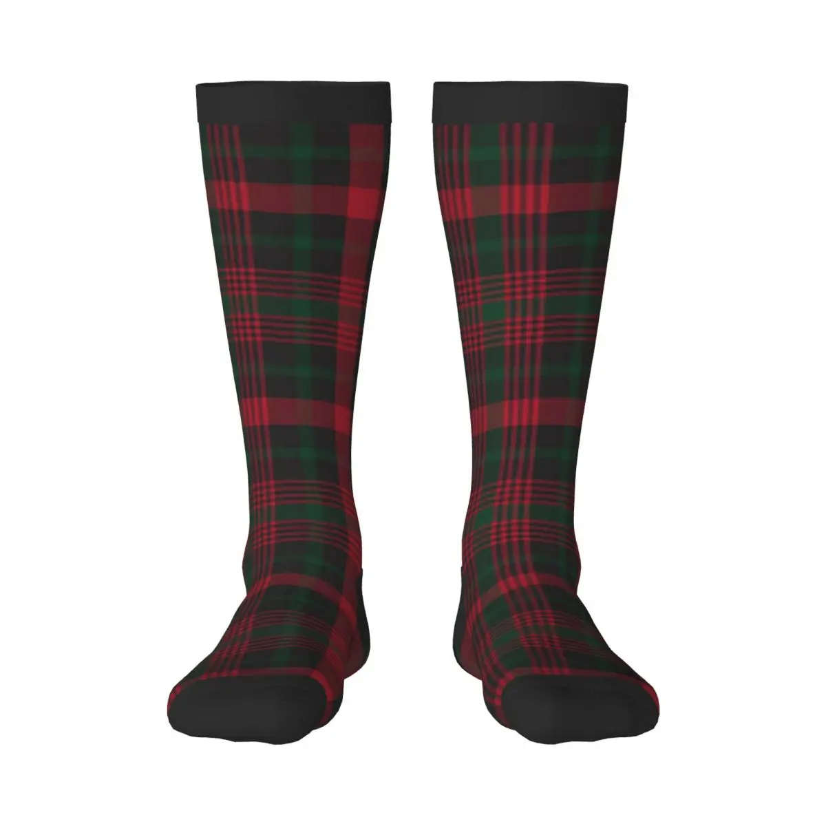 Spring/autumn over the knee socks Christmas Glen Plaid Textured Pattern school dance long stocking