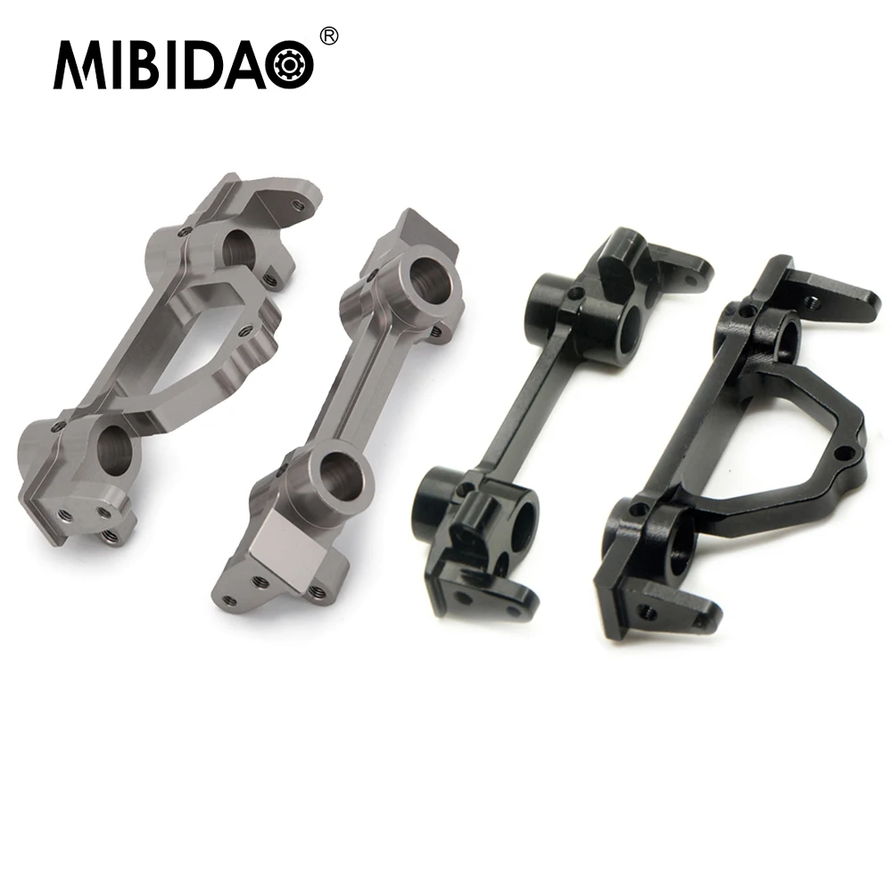 MIBIDAO Aluminum Alloy Front/Rear Bumper Mount for Axial SCX10 II 90046 90047 Jeep Wrangler 1/10 RC Crawler Car Upgrade Parts