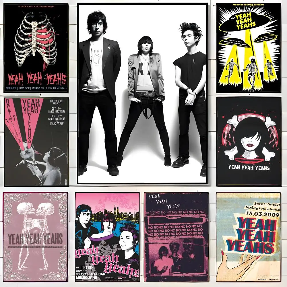 band rock Y-Yeah Yeah Yeahs Poster Wall Art Print Decorative Mural Home Decor Gift Unframed