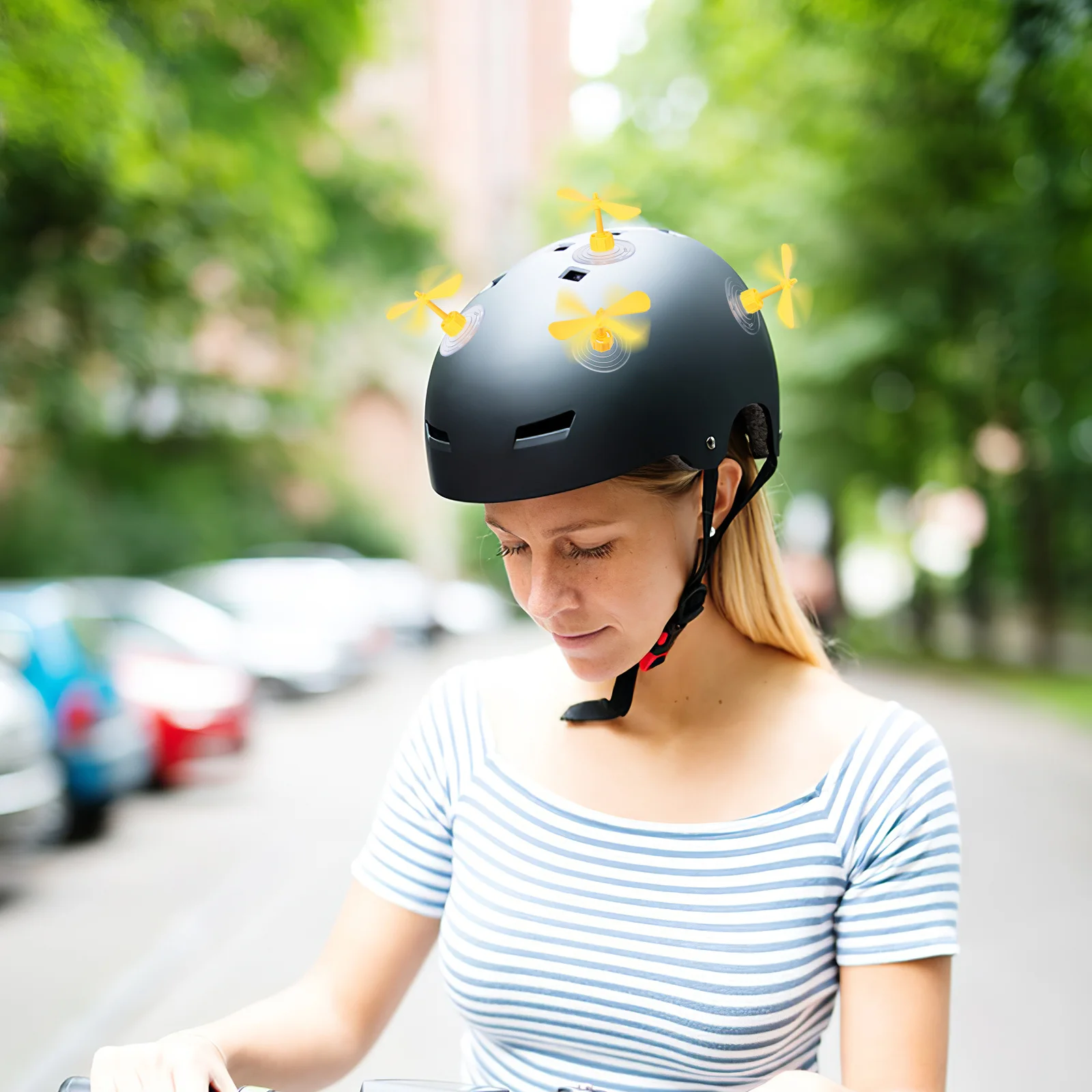 

10Pcs Motorbike Decor Dragonfly Suction Cup Yellow Creative Double Layer Suction Strong Absorption Lovely