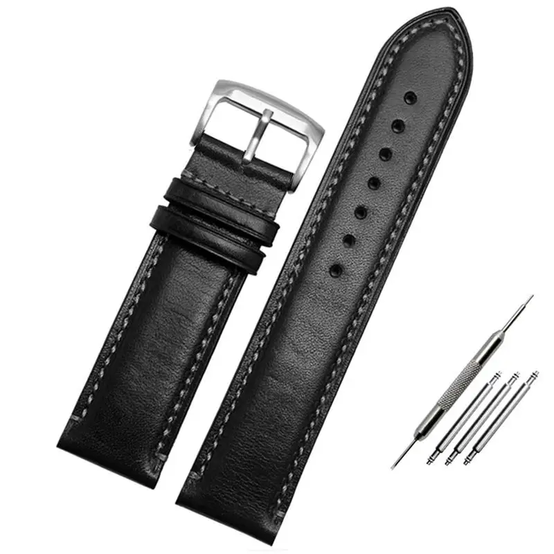 MAISITU For Substitute Citizen AT8020 JY8078 wristband genuine leather strap 23mm blue Watch Band with folding buckle bracelet