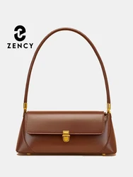 Zency French Style Women Handbags Luxury Leather Shoulder Bag Office Ladies Bags Underarm Zip Closure Gift Choice Solid Shape