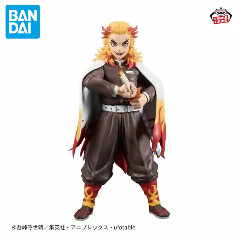 

В наличии BANDAI BANPRESTO Demon Slayer Grandista-RENGOKU KYOJURO 24 см ПВХ персонаж мультфильма модель коллекция украшения игрушка в подарок