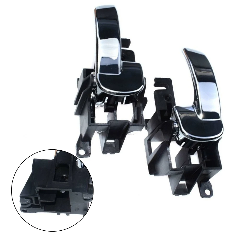 

2Pcs Inner Door Handle Set for Nissan Navara D40 Ute and Pathfinder R51 2005 to 2013 Chrome Finish ABS Plastic
