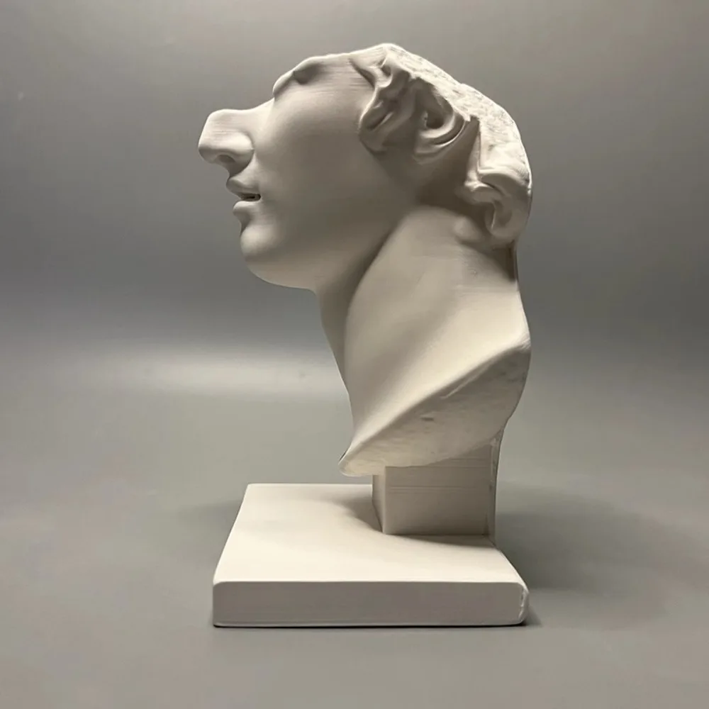 European Half Head Figures Plaster Statue Desk Decoration Artwork Ornaments Roman Characters Sculpture Room Aesthetic Decor Gift - view 6