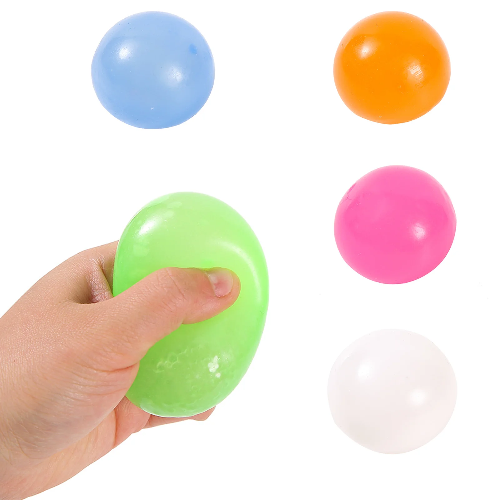 Maltose Decompression Ball 4cm Decompression Toy Crystal Ball Slow Rebound Pinch Elastic Ball Stress Reliever Toy