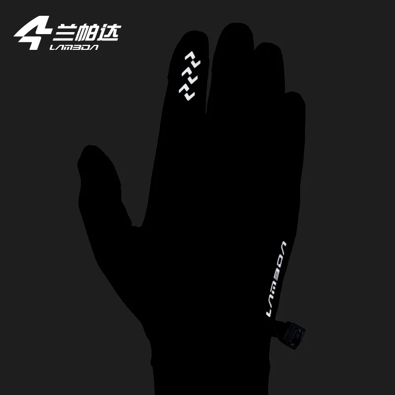 LAMEDA Winter Cycling Gloves Touch Screen Warm Men's Women's Road Bike Fleece Warm Non-slip Outdoor Sports Gloves