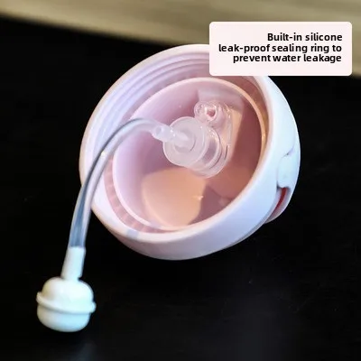 

Gravity ball children's straw cup anti-choking baby handle water bottle drop-resistant water bottle with learning drinking cup