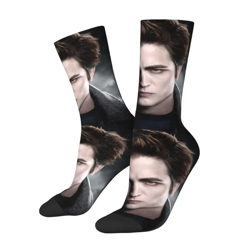 Fun Mens The Twilight Saga Dress Socks Unisex Warm Comfortable 3D Printing Edward Cullen Crew Socks