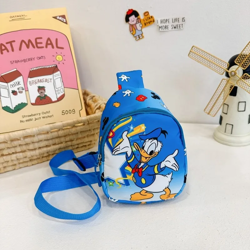 Disney Anime Mickey Mouse Shoulder Bag Kawaii Donald Duck Crossbody Bag Cute Mickey Chest Bag Boy Girl Fashion Birthday Gift