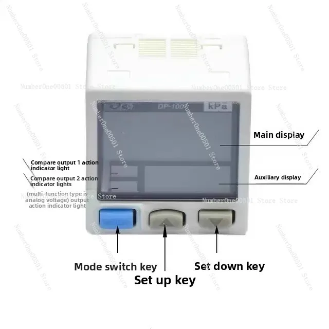 

DP-101 101A DP-102 102A Вакуумный манометр отрицательного давления KPa Цифровой датчик давления газа Промышленный манометр