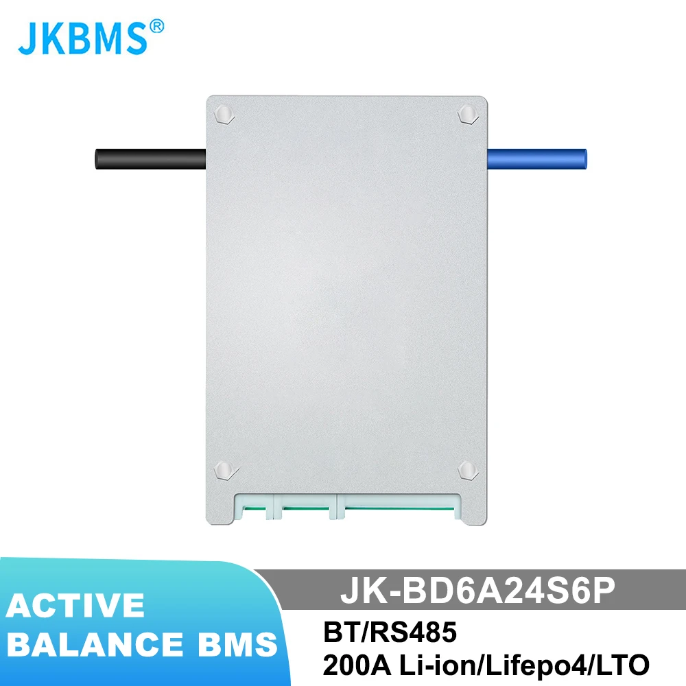 JKBMS BD6A24S6P Smart 0.6A Active Balance BMS 8S 11S 12S 13S 14S 15S 16S 17S 20S 24S Li-Ion LTO 18650 Lifepo4 SMART BMS