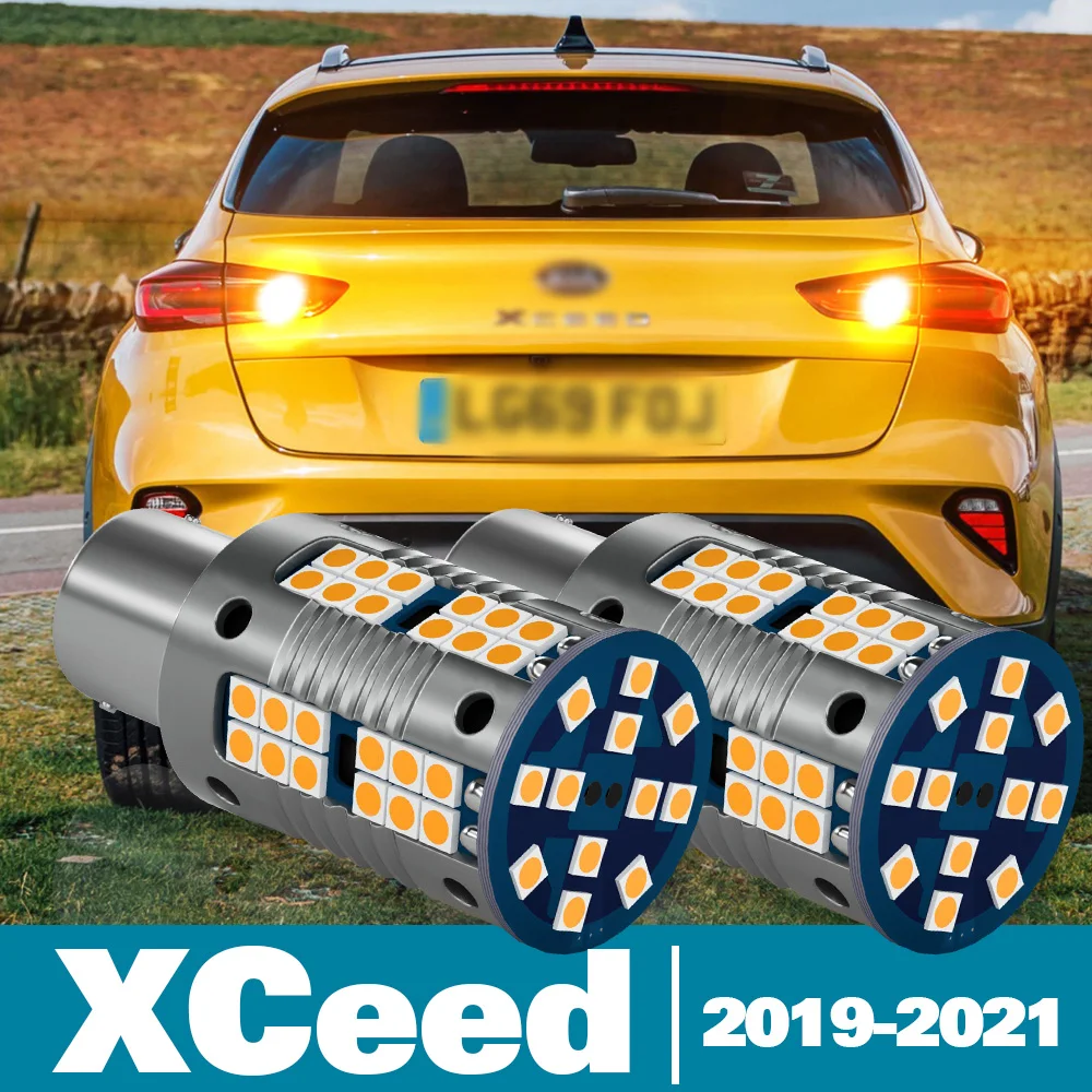 2 قطعة LED الخلفية بدوره مصباح إشارة لكيا XCeed اكسسوارات 2019 2020 2021