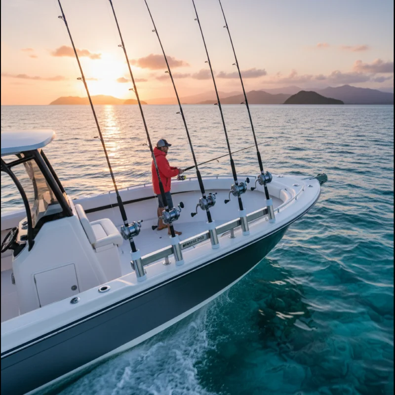 5 Pole Fishing Rod …