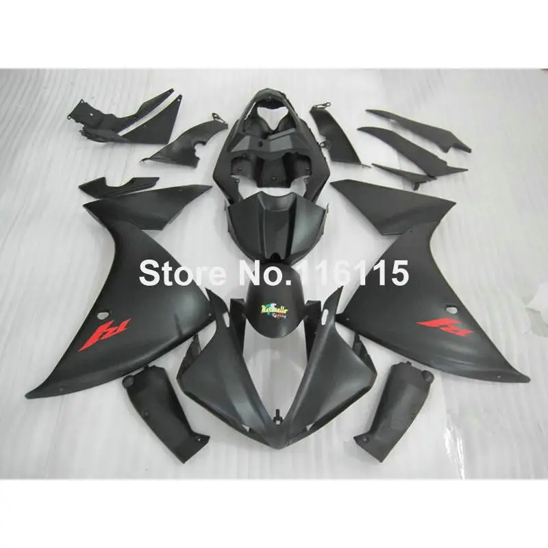 

Лидер продаж, комплект обтекателей для YAMAHA YZF R1 2009-2015 YZF-R1 09-13 14 15, полностью матовые черные полные обтекатели 48