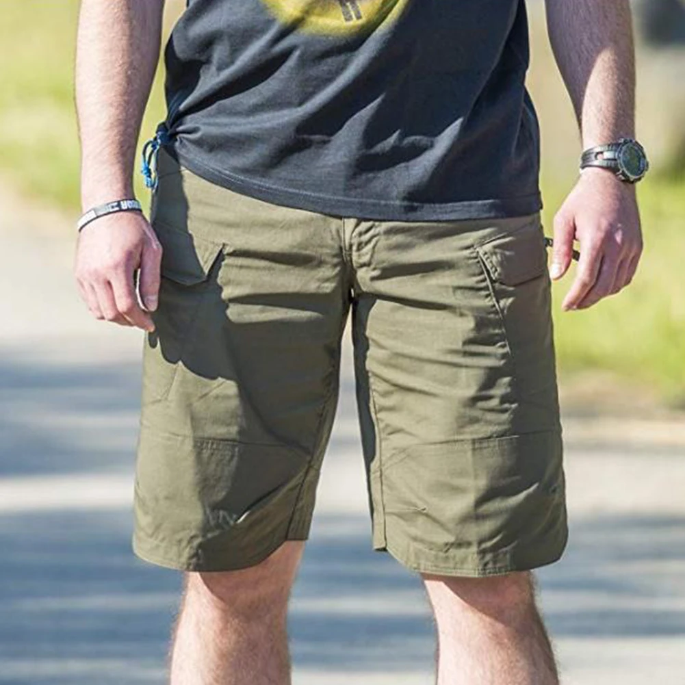 Summer Men Urban Casual Comfortable Shorts Outdoor Cargo Shorts Quick Dry Waterproof Wear Resistant Multi Pocket Hiking Classic