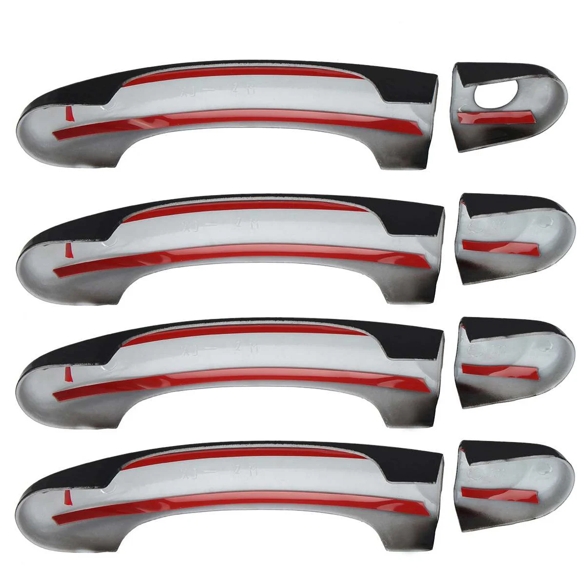 

Car Door Handle Cover Trim For Transporter T5 T6 2003-2015 Caddy 2003-2015 Touran 2003-2015, Black-ABQF