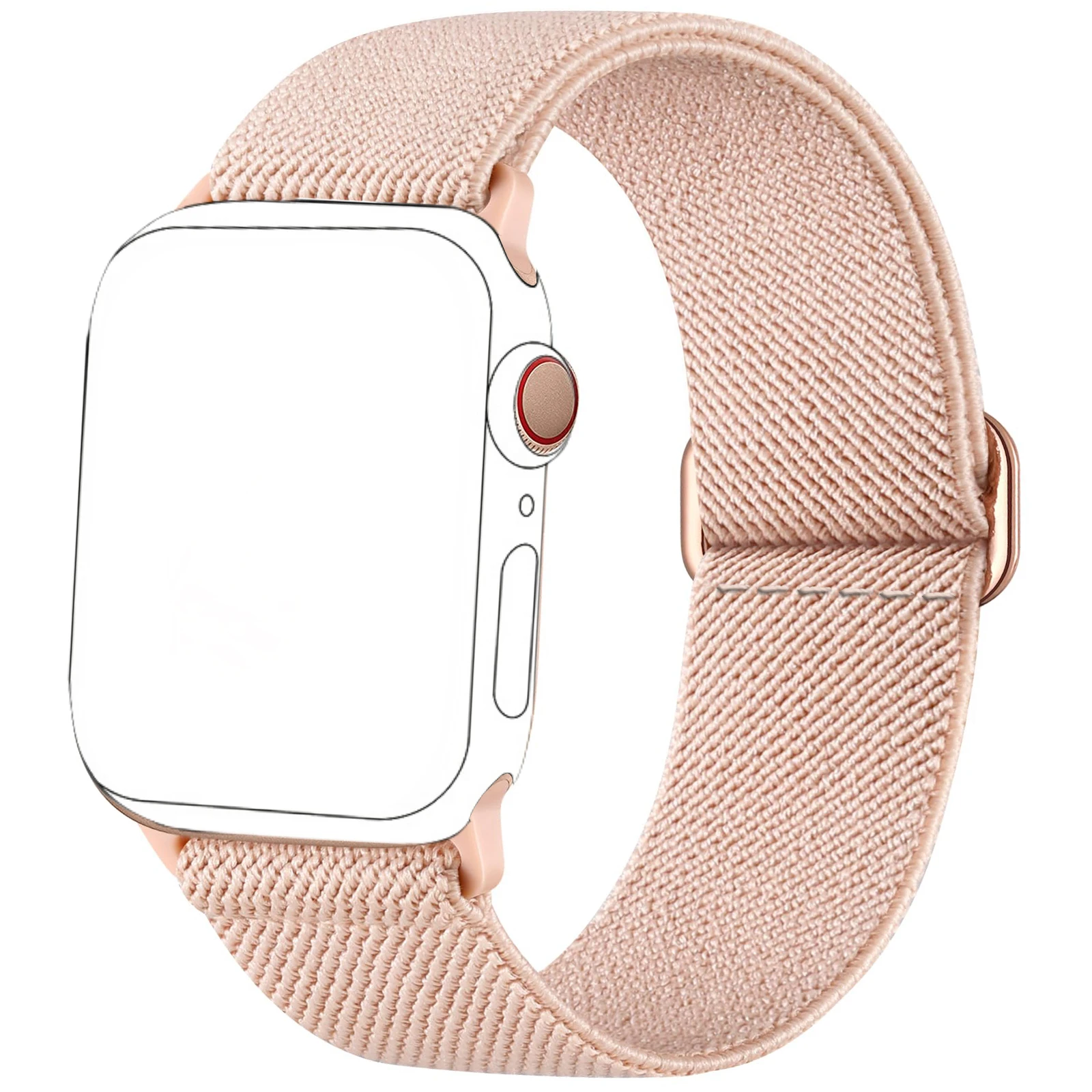 Braided Adjustable Band Compatible with Apple Watch，Stretchy Nylon Sport Strap for iWatch Men Women Series 10 9 8 7 6 SE Ultra 2
