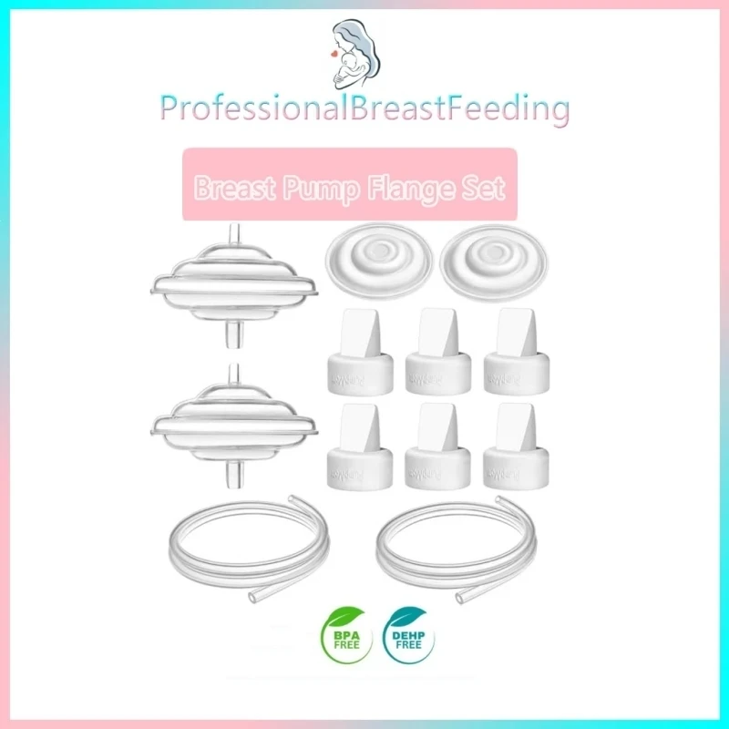 Breast Pump Parts for Spectra, Replace Duckbill Valves Tubes Backflow Protector Membrane for Spectra S1 S2 9 Plus Breastpumps