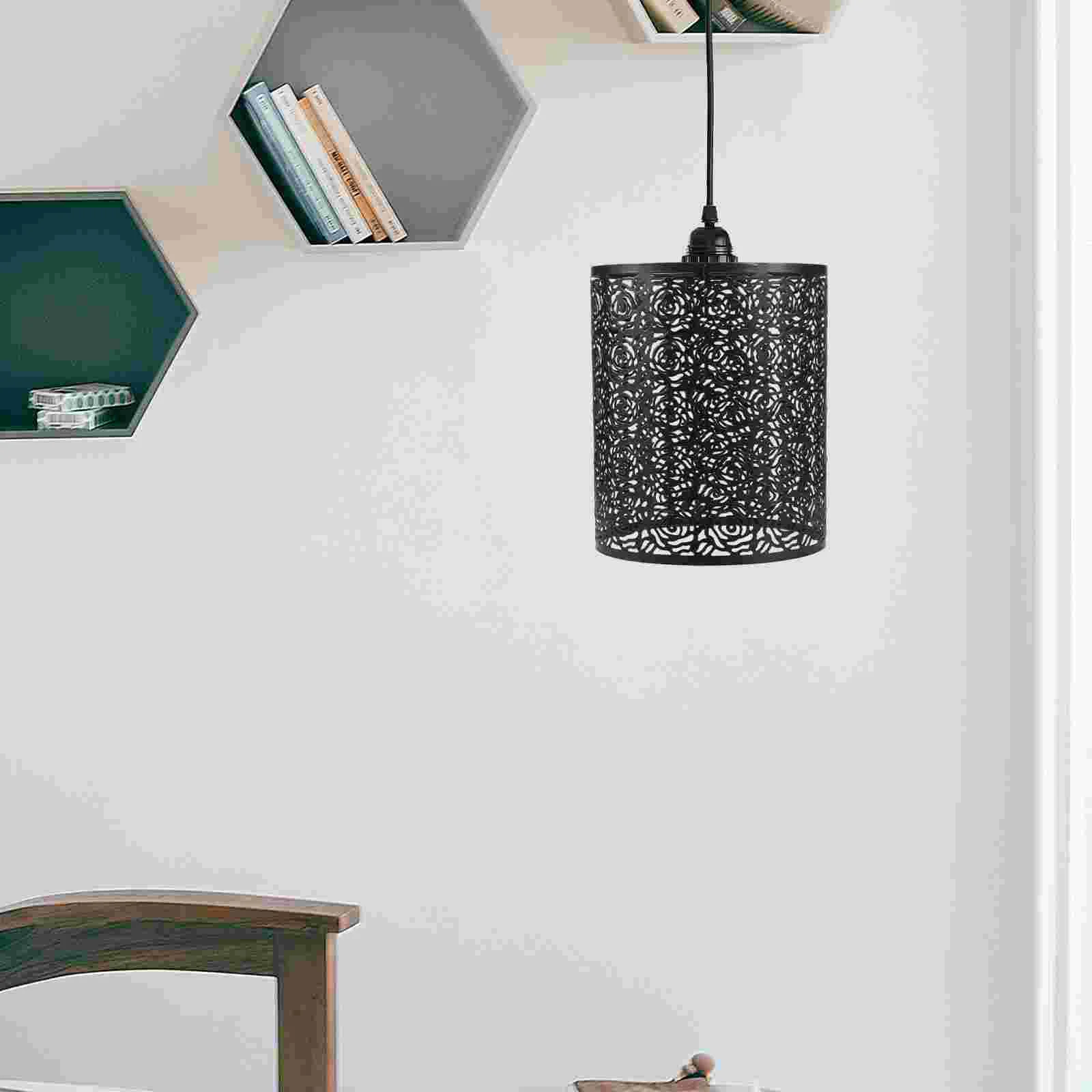 

Ceiling Light Cover Lamp Shade Hollow Lampshade Vintage Bulbs Covers for Fixtures Clip on Shades