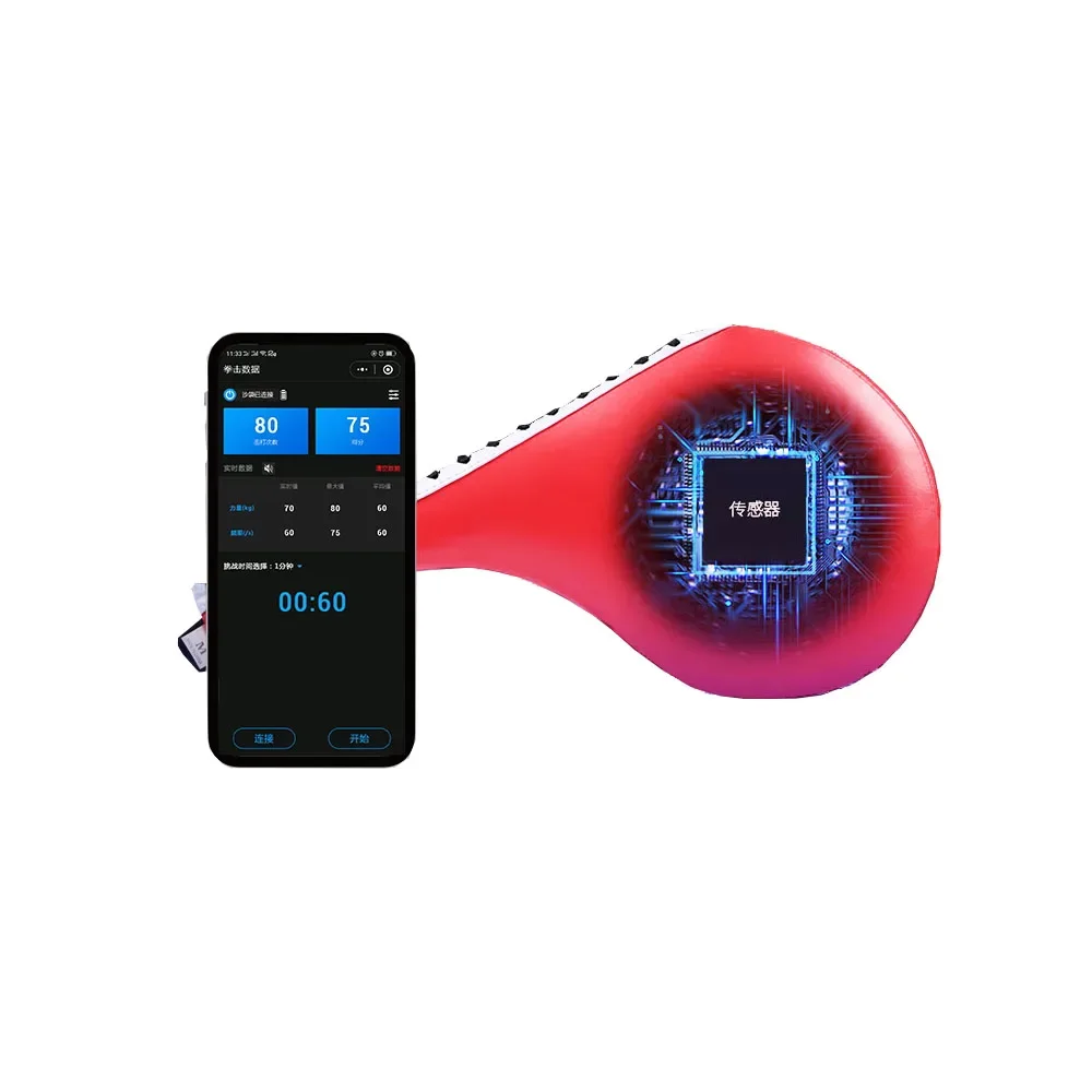 Smart Kicking Paddle Taekwondo Kick Target with Power Meter & Force Tracker, App Integrated - Foot Target