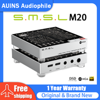 SMSL 2025 New M20 Hi-Res Audio Decoder CS43131 TPA6120A2 Chip XU316 DSD256 MQA-CD USB Input 3.5mm 4.4mm jack Headphone Amplifier