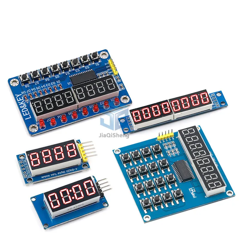 MAX7219 LED Dot Matrix 8 Digit Digital Tube Display Control Module For Arduino 3.3V 5V Microcontroller Serial Driver 7-segment