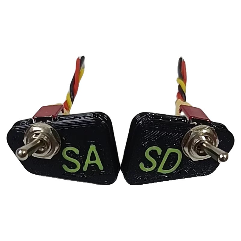1Pair For RadioMaster Pocket RC Modified Toggle Switch Kit Button to Lever SA/SD On-Off Adapter Remote Controller Switcher Part
