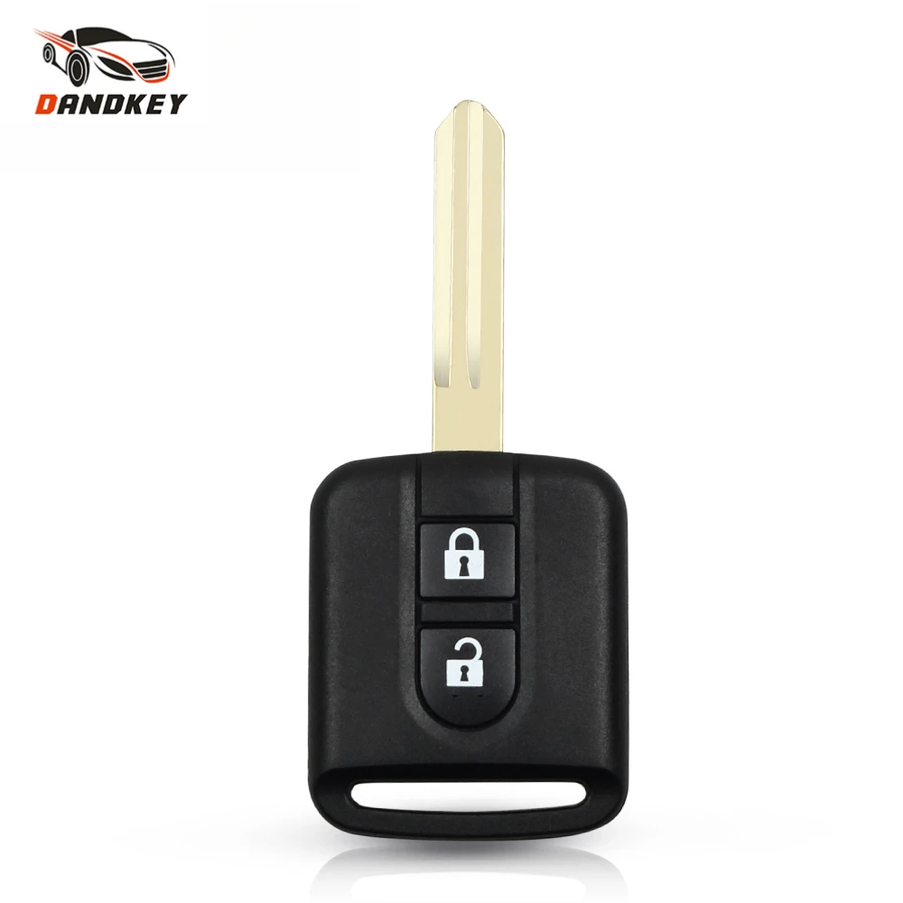 

Dandkey 1PCS 2 Buttons Remote Car Key Shell Fob For Nissan Elgrand X-TRAIL Qashqai Navara Micra Note NV200 Replacement Case