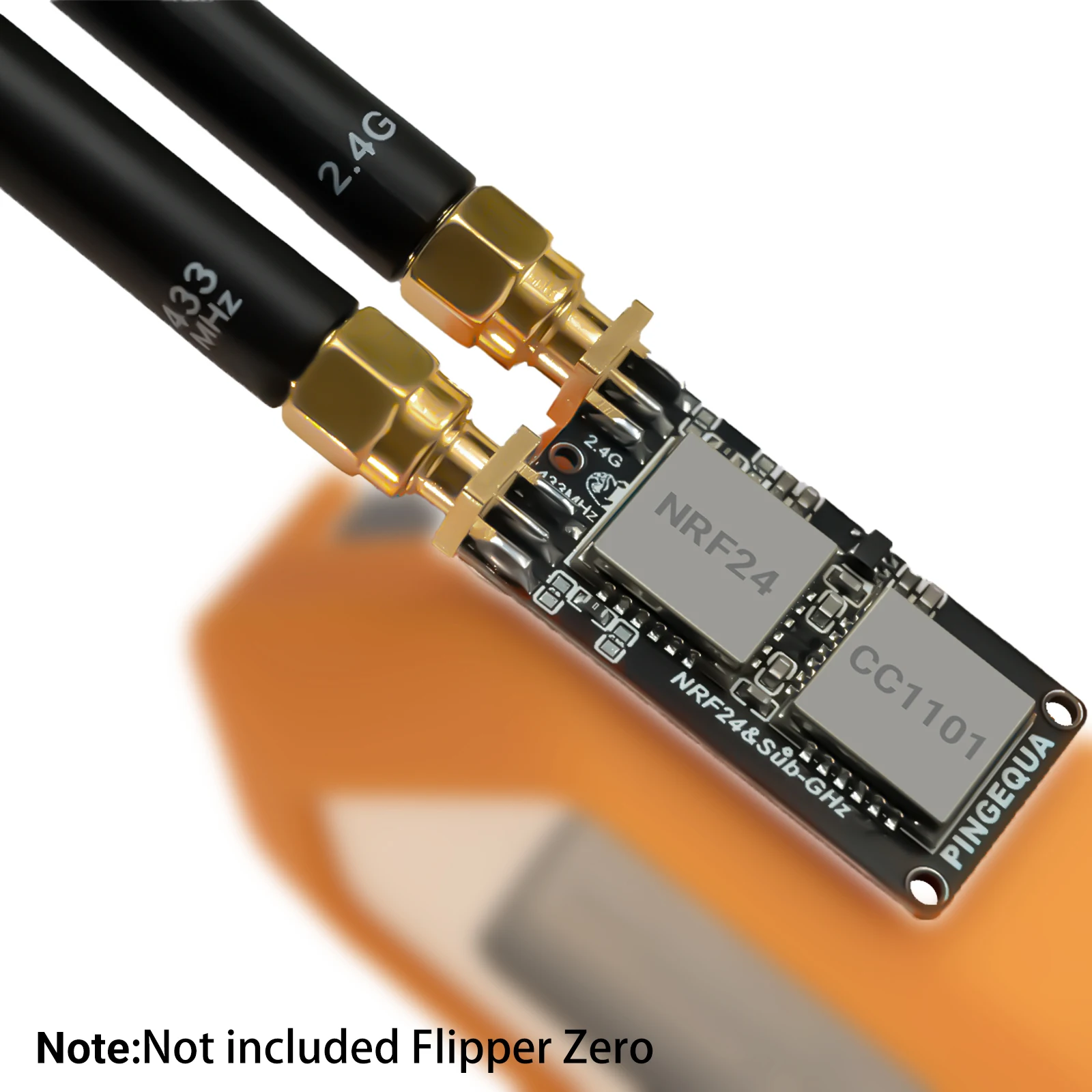 NRF24 + CC1101 RF Devboard For Flipper Zero, PINGEQUA RF Lab App-Ready, 2.4GHz & 433MHz, High Performance, Auto-Switch - view 6