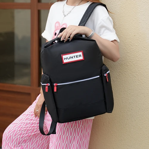 Imagen 2 del producto [Estilo de celebridad] Mochila repelente al agua estilo pareja cazador, bolsa de senderismo y montañismo, mochila para mujer de tallas grandes y pequeñas