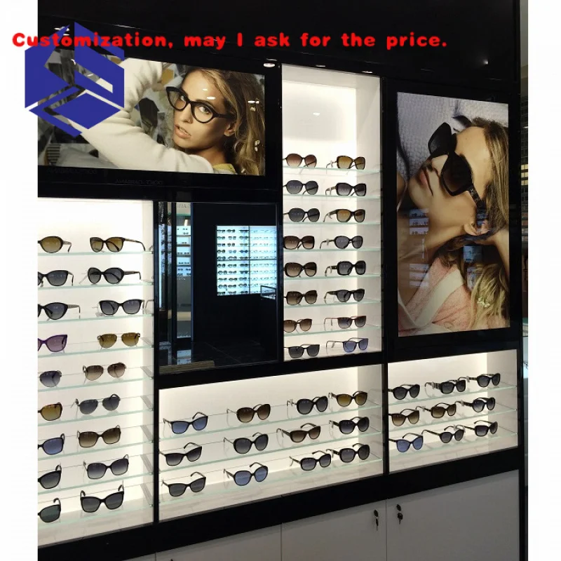

на заказ.Роскошный стол середины острова, очки, витрина коммерческого магазина, шкаф