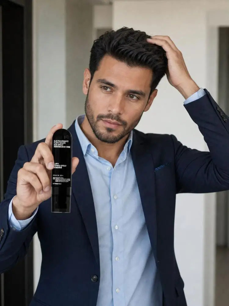 Puszysty spray do modelowania włosów 90 ml, z solą morską, kontrolujący wydzielanie sebum, dodający objętości, mocno utrzymujący, podnoszący włosy u nasady, dla naturalnej tekstury i matowego efektu. — 2