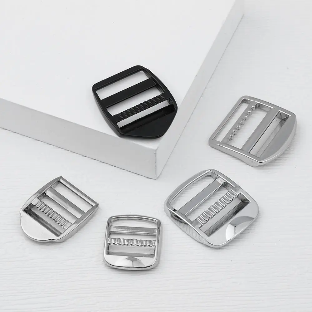 حقيبة كتف معدنية حزام جزء الأمتعة الأجهزة المنزلق حلقة حقيبة الظهر الأشرطة مشبك المنزلق ضبط مشبك ملحقات حقيبة الظهر #3