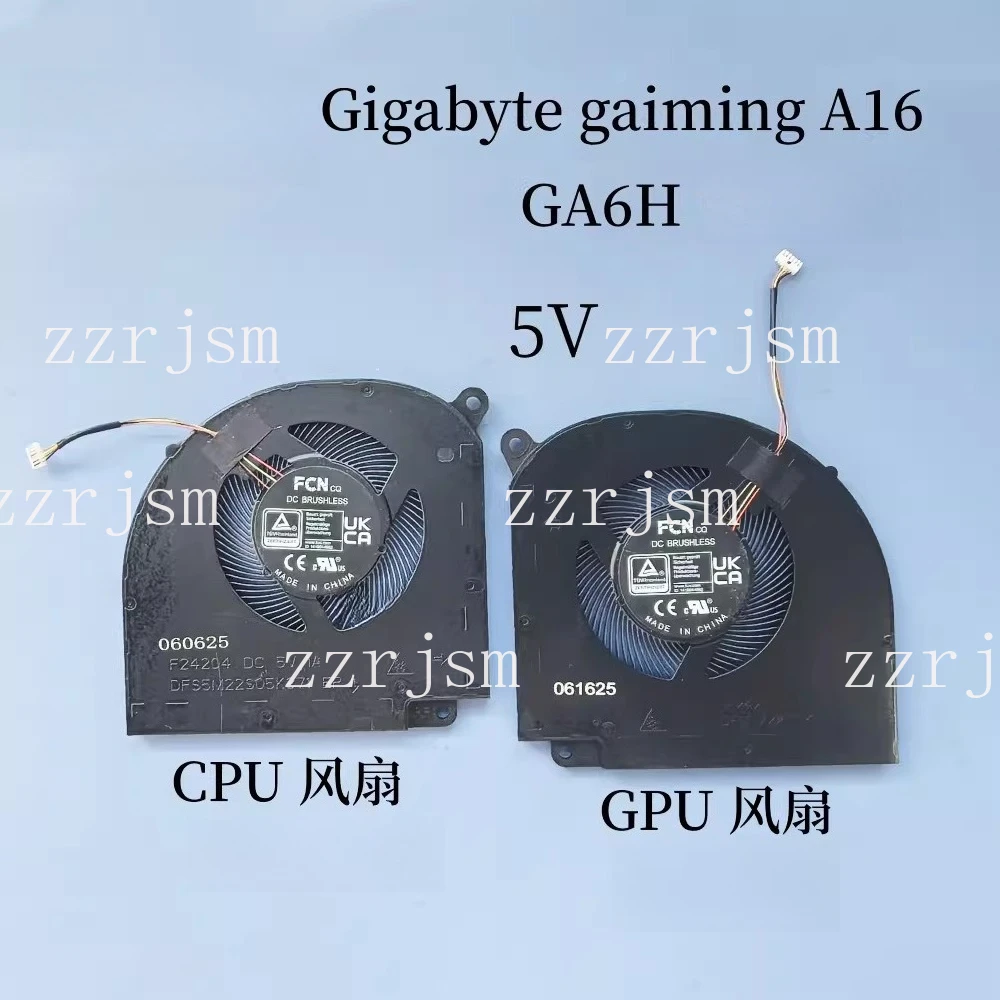 

New original for Gigabyte gaiming A16 GA6H cpu gpu 5V fan