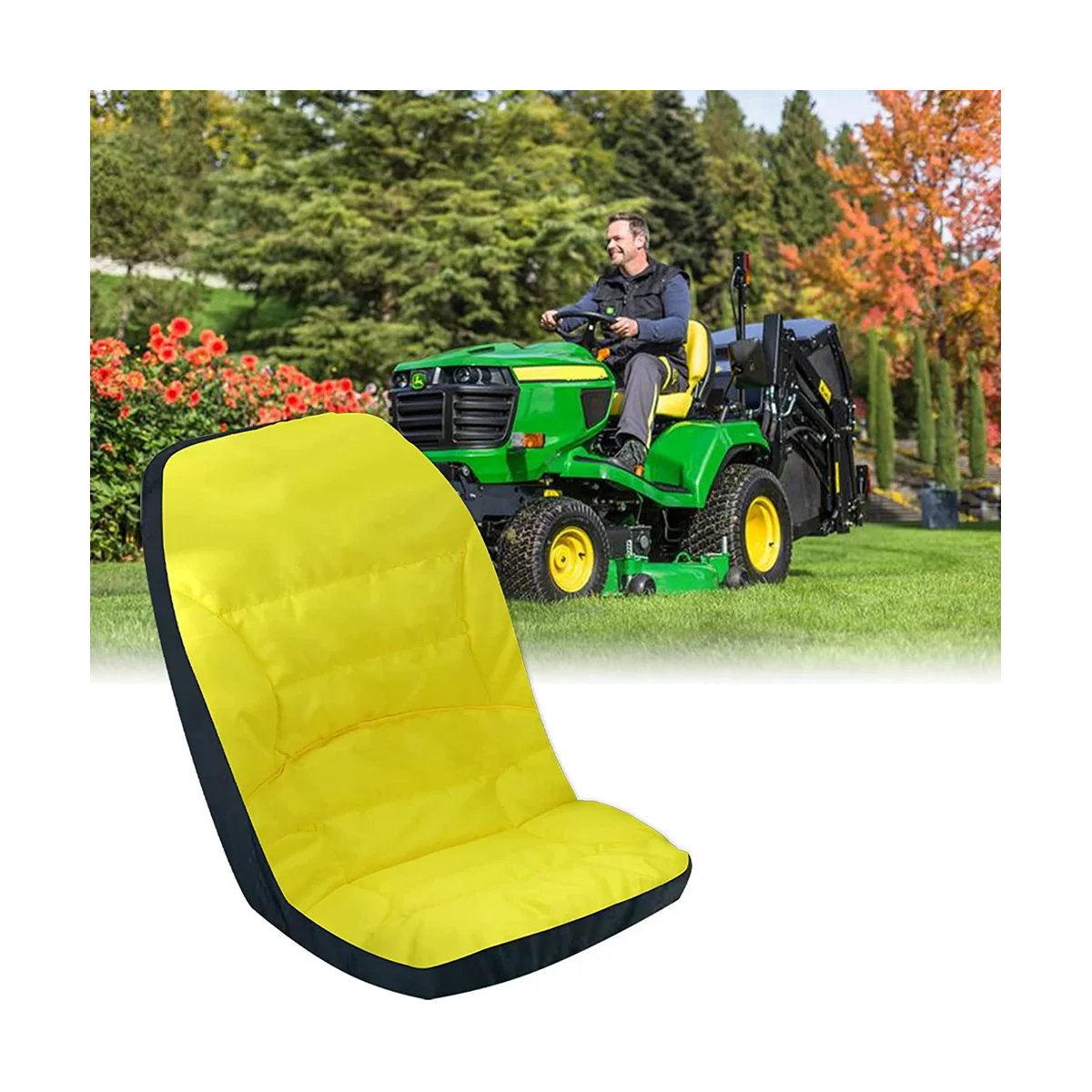 LP68694 Upgrade Seat Cover for John Deere 1025R 2025R Tractor, Comfortable, Waterproof, Cushioned Seat