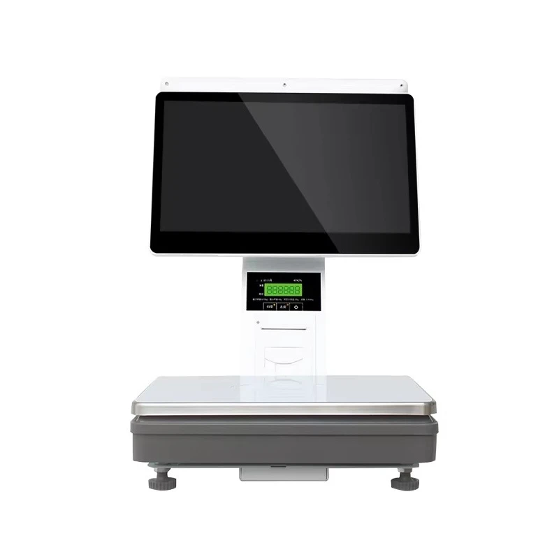 Zwart of wit 15,6 inch Windows Android All-in-One POS-systeem met printer, kassa, touchscreen POS, weegschaal, POS-schaal
