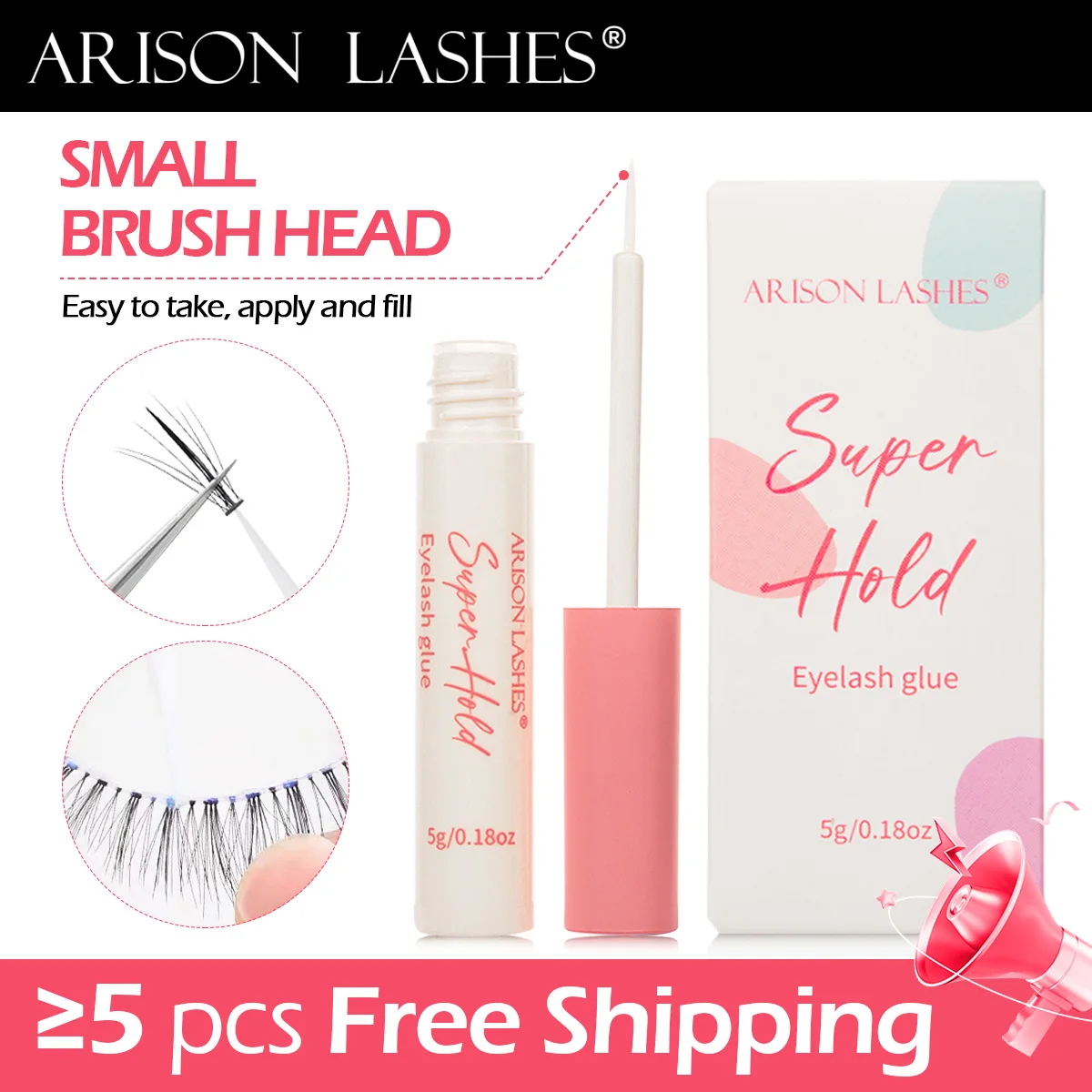 ARISON 5g DIY Clusters Lashes Segments Pre-cut Eyelash Bundles Eyelashes Extension Soft False Eyelash For Beauty Salon Wholesale