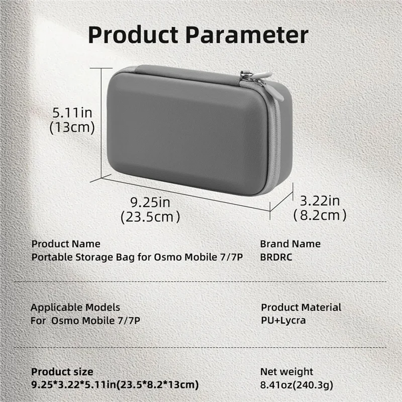 VO-bolsa portátil Simple dura para DJI Osmo Mobile 7/7P, estuche de almacenamiento, Estuche de transporte de viaje, accesorios de cardán de mano